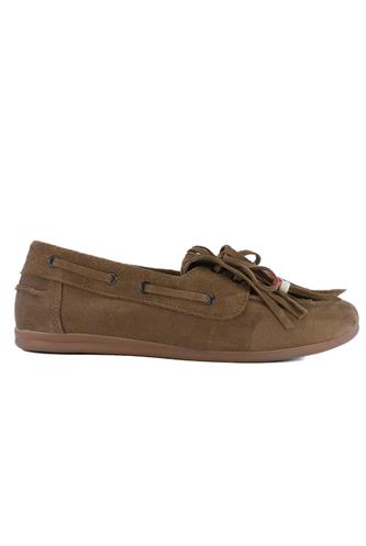 Indian Moccasin Light Brown Soft Suede, LATIKA