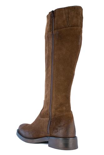 High Suede Boots Brown