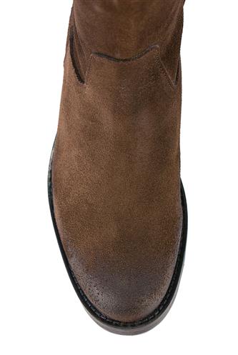 High Suede Boots Brown