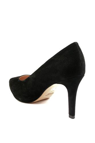 Decollete with Plateau Black Suede