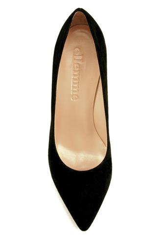 Decollete with Plateau Black Suede