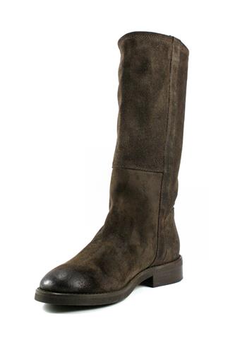 Boots Brown Wood Aged Suede