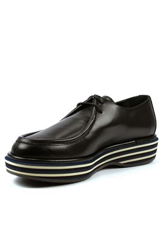 Michigan Multi Blue Flat Black Leather