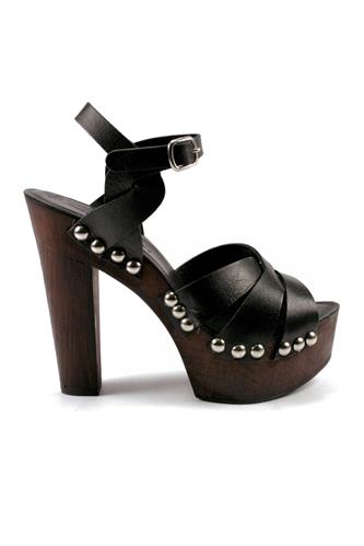 DUCA D’ASCALONANathalie Wedge Sandal Black