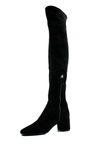 Nebraska Black Stretch Suede