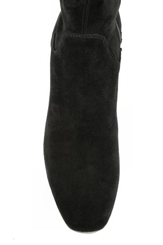 Nebraska Black Stretch Suede