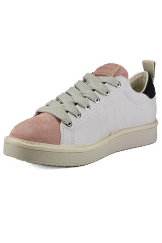 P01 Pelle Bianca Camoscio Rosa