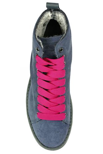 P01 Dark Blue Suede Fuchsia Grey Laces