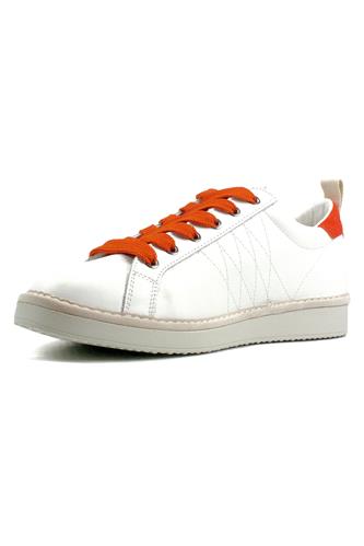 P01 Pelle Camoscio Lacci Verde Arancio Bianco