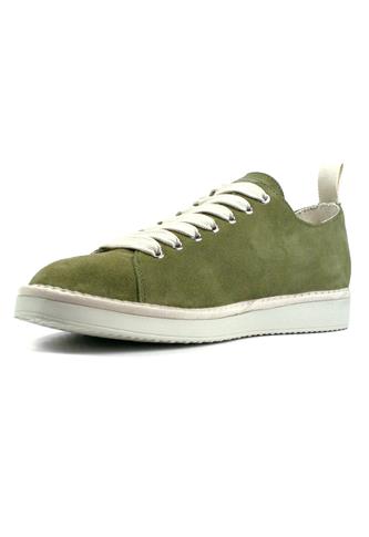 P01 Camoscio Verde Salvia Tela Lacci Giallo Bianco