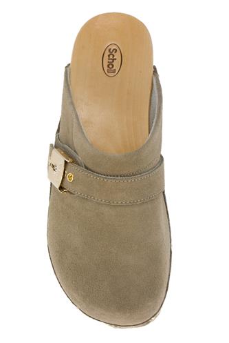 Pescura Clog Beige Suede