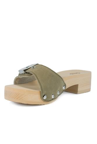 Pescura Jane Khaki Suede
