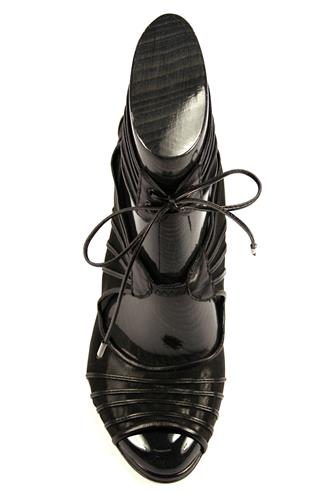 Portia Leather Black Net