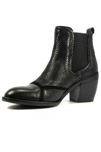 Texan Boot Patchwork Leather Stamped