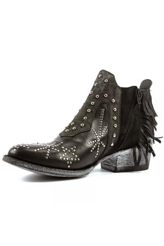Corus Black Leather Dark Grey Suede