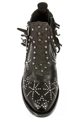 Corus Black Leather Dark Grey Suede