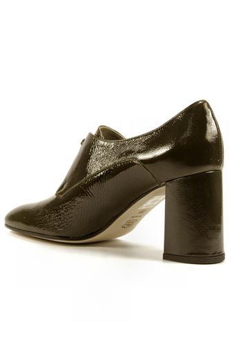 Sara MIlitar Green Patent Leather
