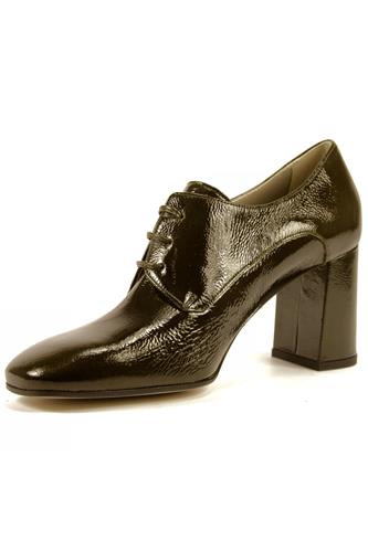 Sara MIlitar Green Patent Leather