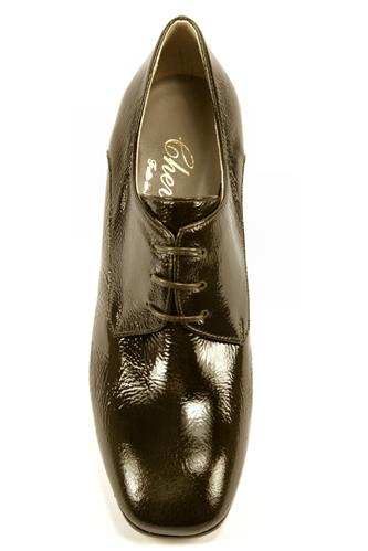 Sara MIlitar Green Patent Leather