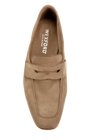 Moccasin Taupe Soft Suede Unlined